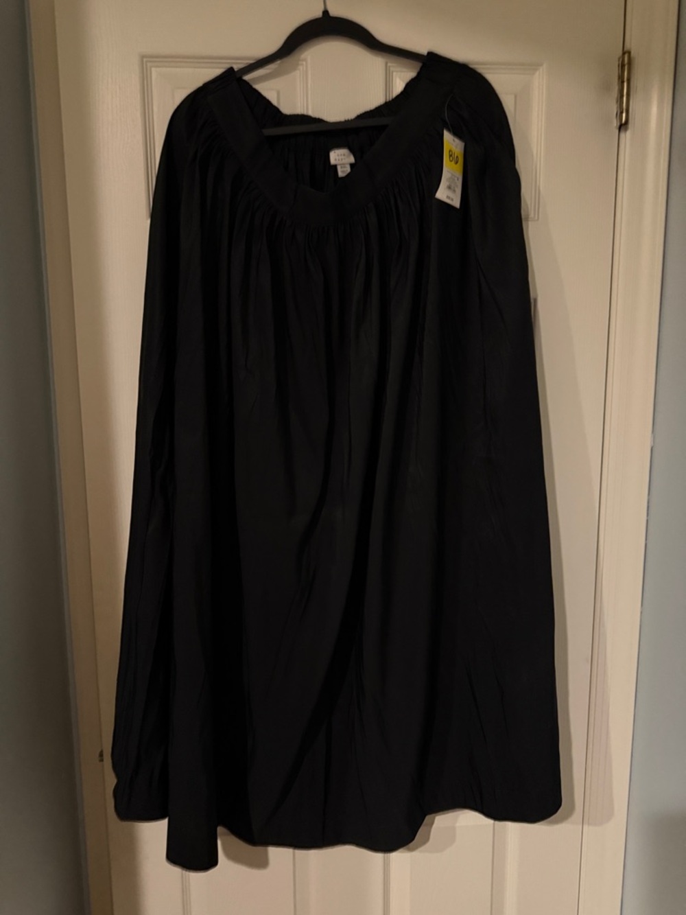 a new day Black Elastic Waist Blouse